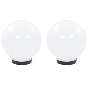 vidaXL Lampe à LED sous forme de boule 2 pcs Sphérique 20 cm PMMA