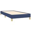 vidaXL Cadre de lit sans matelas bleu 90x200 cm tissu