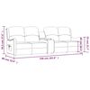 vidaXL Fauteuil inclinable porte-gobelets 4 places marron similicuir