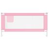 vidaXL Barri&egrave;re de s&eacute;curit&eacute; de lit d'enfant Rose 180x25 cm Tissu