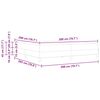 vidaXL Lit &agrave; ressorts avec matelas Taupe 200 x 200 cm tissu