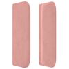 vidaXL T&ecirc;te de lit avec oreilles Rose 93x16x78/88 cm Velours