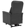 vidaXL Fauteuil de massage Anthracite Similicuir