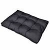 vidaXL Coussin de canap&eacute; sur palette 13 pcs Noir 120 x 80 x 10 cm