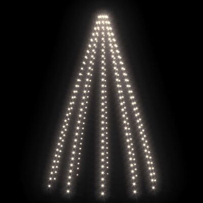 vidaXL Guirlande lumineuse d'arbre de Noël 300 LED Blanc froid 300 cm