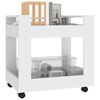 vidaXL Chariot de bureau Blanc 60x45x60 cm Bois d'ingénierie