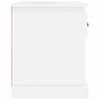 vidaXL Tables de chevet 2 pcs blanc brillant 39x39x47,5 cm