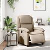 vidaXL Fauteuil inclinable &eacute;lectrique Cappuccino Similicuir