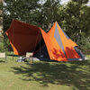 vidaXL Tente Tipi familiale Gris et orange 510 x 690 x 330 cm