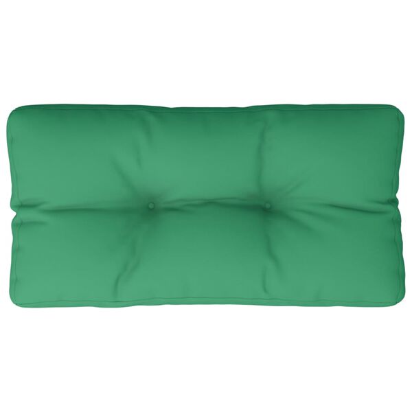 vidaXL Coussin de palette vert 80x40x12 cm tissu
