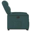 vidaXL Fauteuil inclinable &eacute;lectrique vert fonc&eacute; tissu