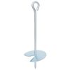 vidaXL Ancre de terre 2 pcs Argent&eacute; &Oslash;10 x 30 cm M&eacute;tal galvanis&eacute;