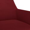 vidaXL Chaise pivotante de bureau Rouge bordeaux Velours