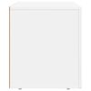 vidaXL Meuble TV Blanc 80 x 35 x 40 cm Bois d'ing&eacute;nierie