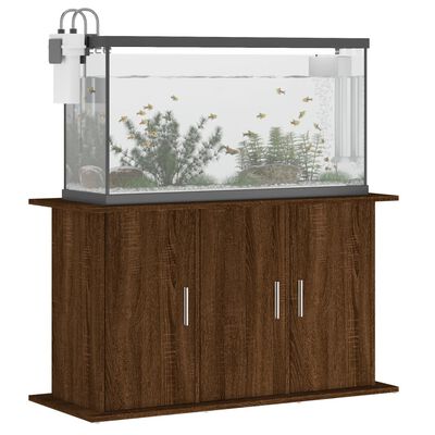 vidaXL Support d'aquarium chêne marron 101x41x58 cm bois d'ingénierie