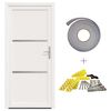 vidaXL Porte Frontale Blanc 88 x 200 cm PVC