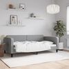 vidaXL Lit de repos gris clair 100x200 cm tissu
