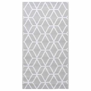 vidaXL Tapis d'ext&eacute;rieur ARAKIL Gris 120x180 cm PP
