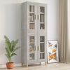vidaXL Armoire murale suspendue Gris b&eacute;ton 69,5x34x90 cm