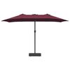 vidaXL Parasol de jardin Bordeaux 385 x 209 x 244 cm Polyester