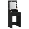 vidaXL Table de Toilette Chêne noir 50 x 41 x 135 cm Bois d'ingénierie
