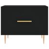 vidaXL Tables basses 2 pcs noir 50x50x40 cm bois d'ingénierie