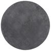 vidaXL Tapis HUARTE &agrave; poils courts doux et lavable anthracite &Oslash; 80 cm