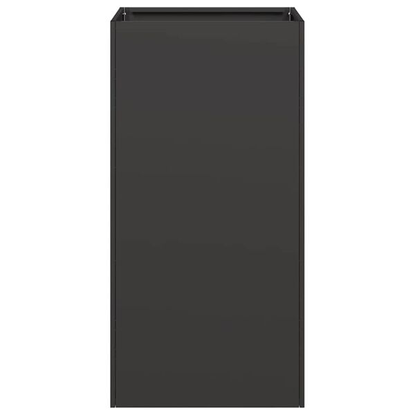 vidaXL Jardini&egrave;re noir 40x40x80 cm acier lamin&eacute; &agrave; froid