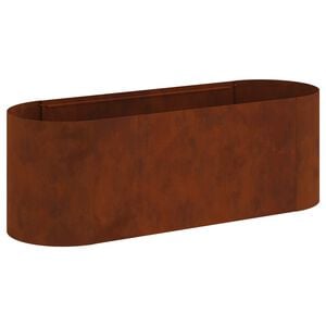 vidaXL Jardin sur&eacute;lev&eacute; Acier patin&eacute; 120 x 40 x 40 cm