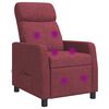 vidaXL Fauteuil de massage inclinable Bordeaux Tissu