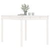 vidaXL Table de jardin blanc 121x82,5x76 cm bois massif de pin