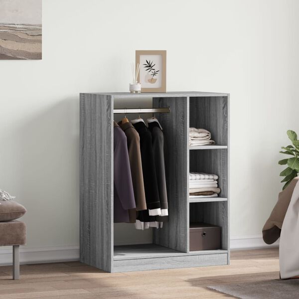 vidaXL Garde-robe sonoma gris 77x48x102 cm bois d'ing&eacute;nierie
