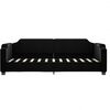 vidaXL Lit de repos sans matelas noir 100x200 cm tissu