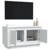 vidaXL Meuble TV blanc 80x35x45 cm bois d'ingénierie
