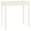 vidaXL Table console Blanc 80x40x75 cm Bois massif de pin