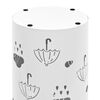 vidaXL Porte-parapluie Design Parapluies Acier Blanc