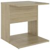 vidaXL Table d'appoint Ch&ecirc;ne sonoma 45x45x48 cm Agglom&eacute;r&eacute;