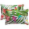 vidaXL Housse de coussin 2 pc HOUTEN Multicolore 50 x 70 cm Polyester