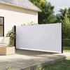 vidaXL Auvent lat&eacute;ral r&eacute;tractable blanc 160x500 cm