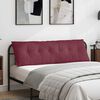 vidaXL Coussin de Dos Bordeaux 160 x 19 x 50 cm tissu
