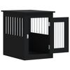vidaXL Meuble de cage pour chiens noir 45x62x59 cm bois d'ingénierie