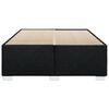 vidaXL Cadre de lit sans matelas noir 160x200 cm tissu