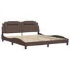 vidaXL Cadre de lit Viana sans matelas marron 180x200 cm similicuir