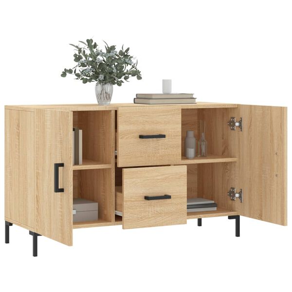 vidaXL Buffet chêne sonoma 100x36x60 cm bois d'ingénierie
