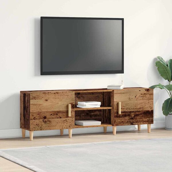 vidaXL Meuble TV Bois ancien 150 x 30 x 50 cm Bois d'ing&eacute;nierie