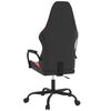 vidaXL Chaise de jeu de massage Noir et rouge Similicuir