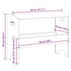 vidaXL Trough d'alimentation pour le b&eacute;tail Argent 79 x 35 x 62 cm