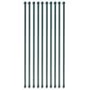 vidaXL Poteau de jardin 10 pcs 1 m M&eacute;tal Vert