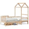 vidaXL Lit de jour avec toit sans matelas 80x200 cm bois massif