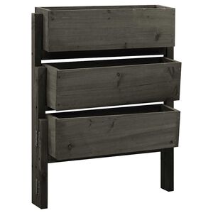 vidaXL Jardini&egrave;re pliable de jardin Gris 60x14x75 cm Bois de sapin